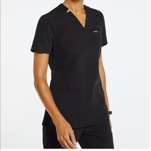 Jaanuu Black XS Scrub Top